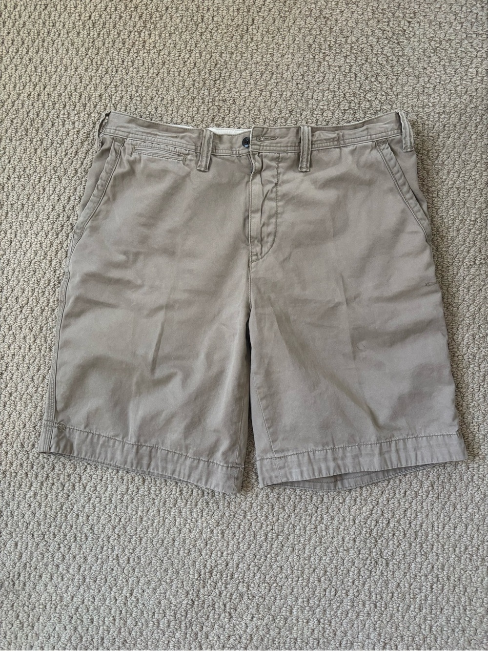 Polo Ralph Lauren Men's Tan Flat-Front Cotton Shorts